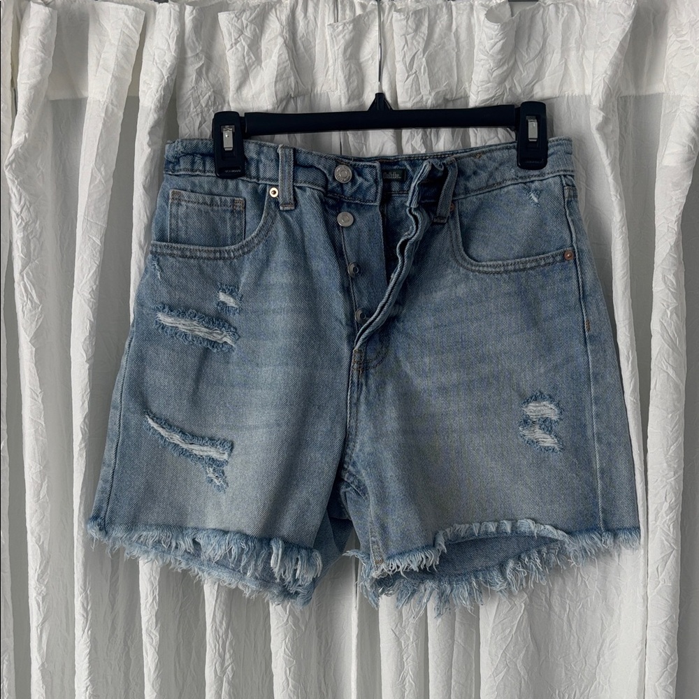 Wild Fable Light Blue Distressed Jean Shorts